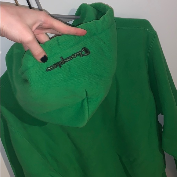 Green Champion Hoodie - Picture 2 of 4